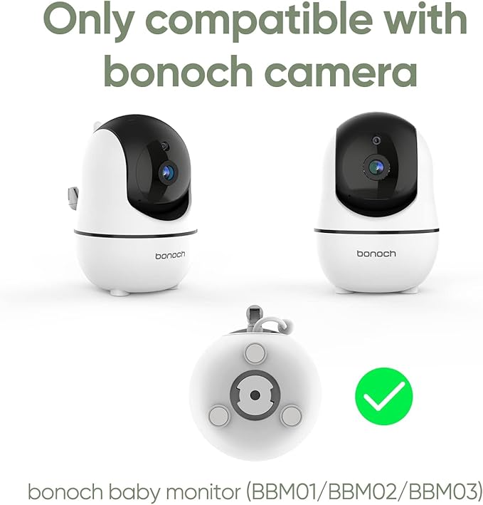 bonoch Baby Monitor Mount for BBM01/ BBM02/ BBM03/14 Crib Camera Holder Wall Mount Flexible Twist Versatile Without Wall Damage, Baby Camera Stand for Crib Nursery