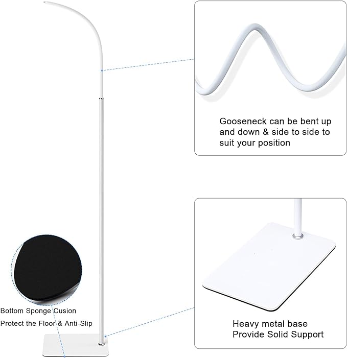 67 inch Adjustable Height Baby Monitor Floor Stand Holder for Infant Optics DXR-8 Pro,eufy HelloBaby HB65/HB66/HB248,ANMEATE SM935E or Any Cameras with 1/4 Screw Mount