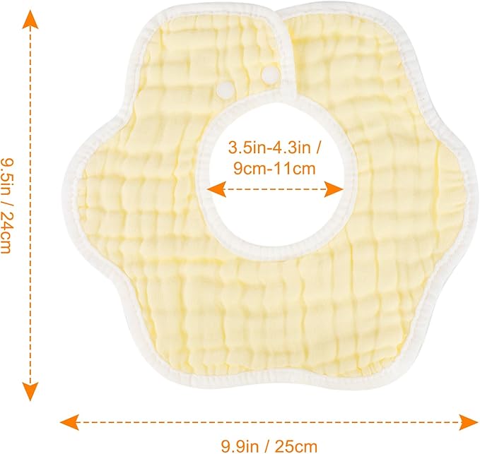 Accmor Muslin Baby Drool Bibs 6 Pack Baby Bandana Drool Bibs Soft Cotton Baby Bandana Bibs for Teething Drooling
