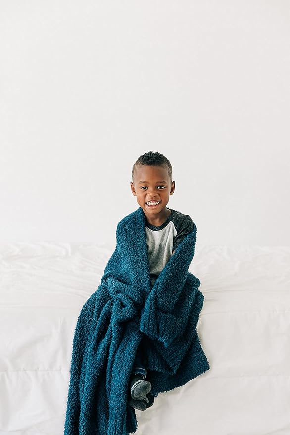 SARANONI Bamboni Baby Blanket | Luxury Plush Super Soft Blanket | Breathable Comfy Blankets for Kids and Teens | Nautical Blue - 40" x 60"