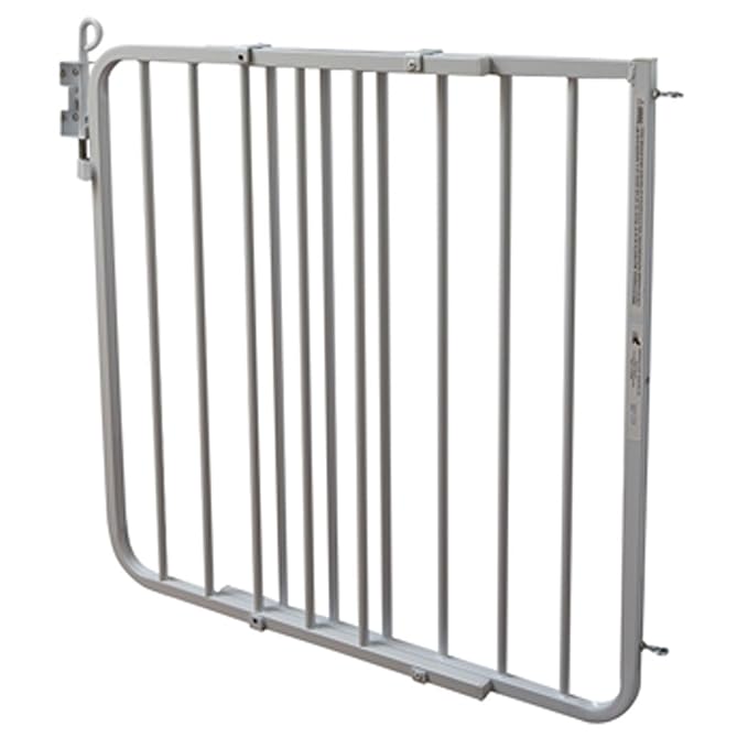 Cardinal Gates MG15 Auto-Lock Baby Gate for Stairs- Adjustable Indoor Dog Gate - Made of Aluminum to Ensure Kids & Pets Safety - 26.5 to 40.5 Inches Wide - White - USA Based Company
