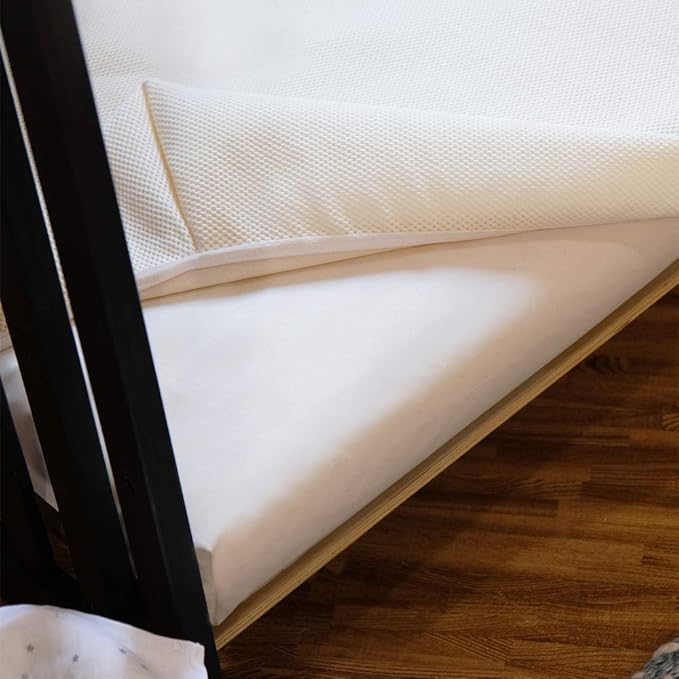 Naturepedic Organic Crib Mattress Cover - Waterproof, Skin-Friendly, Breathable & Absorbent Protector - Removable Pad for Baby and Toddler Bed - Standard Size