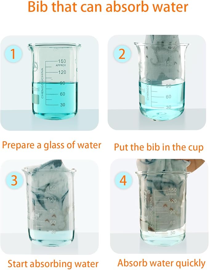 Baby Bandana Drool Bibs 6-Pack and Teething Toys 6-Pack Made with 100% Organic Cotton, Absorbent and Soft Unisex