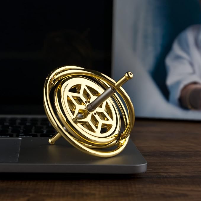 DjuiinoStar Premium Gyroscope: Sturdy&Durable, Pass 2nd Floor Drop Test, Long Spin Time (Play Tricks at Ease, Use Ball Bearings), Educational Physics Anti-Gravity Toy DG-5G