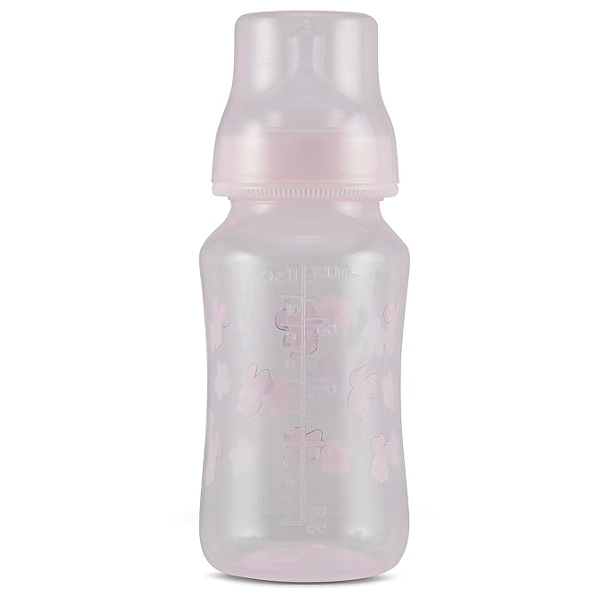 Disney Minnie Mouse Baby Bottles 11 oz for Boys or Girls | 2 Pack of Infant Hourglass Shaped Bottles with Cover for Newborns and All Babies | BPA-Free Plastic Baby Bottle for Baby Shower