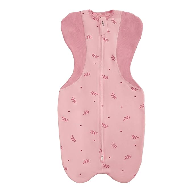 KIDIRA Swaddle for Newborns, Baby Swaddles 0-3 Months 5-13lb, Swaddle Sleep Sack 0-3 Months Newborn with Moisture-Wicking Fabric, Promotes Healthy Hip Development, 2-Way Zipper, 1Pack (Pink Print)