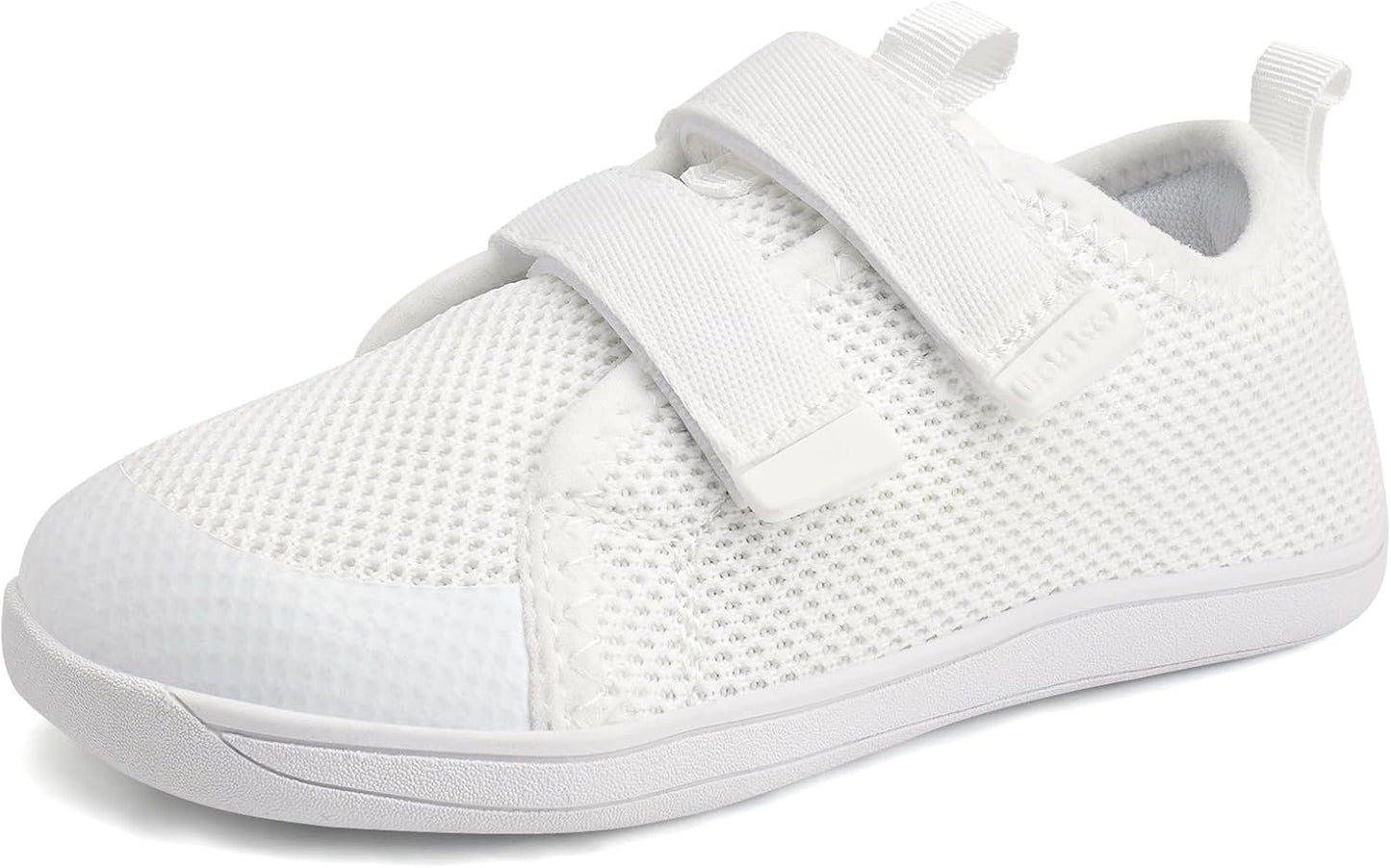 WateLves Toddler Little Kids Wide Barefoot Shoes The First Walking Shoes Girls Boys Breathable Zero Drop Minimalist Sneakers with Wide Toe Box Natural to Grow