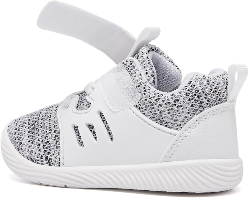 MORENDL Toddler Sneakers Baby Boys & Girls Barefoot Shoes Lightweight Breathable Walking Running Tennis Athletic Sport Shoes