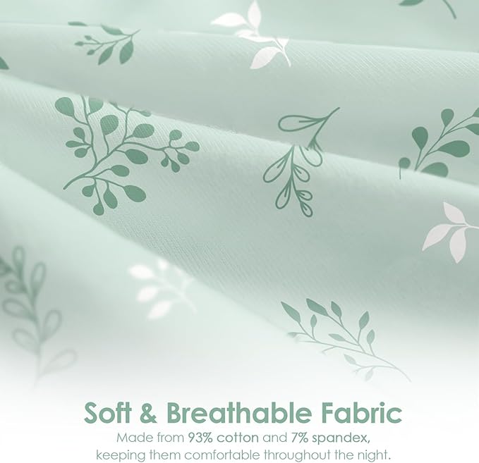 Baby Swaddle 0-2 Months, Cotton Arm-In Zipper Sleep Sack, Wearable Blankets Wrap for Newborn Infant Girls, Boys (Green Leaves, Polka Dots, Pack of 2)