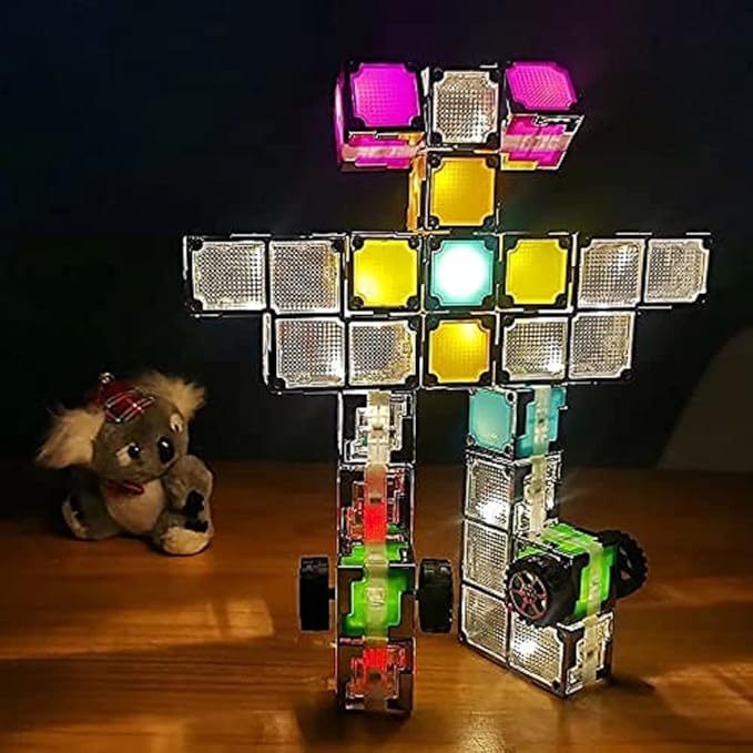 12 Magnetic Building Blocks – Light-Up STEM Educational Toy for Toddlers & Kids, Intertek Approved, Patented in US & China, Interactive Learning Cubes