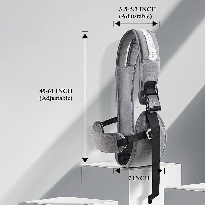 Baby Carrier Newborn to Toddler-Adjustable Baby Sling Carrier,Toddler Carrier for 25-60lbs,Comfortable to Baby Sling for Hands-Free Carrying (Gray)