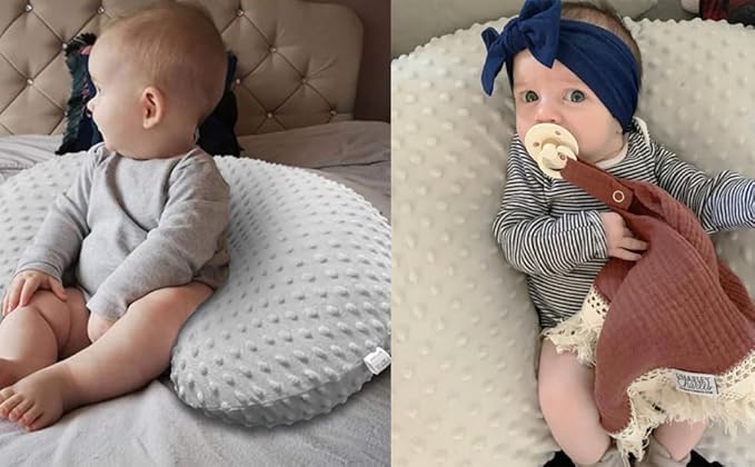 iEvolve Minky Nursing Pillow Cover Breast Feeding Pillow Cover Slipcover U Shape for Baby Boy Girl,Cover Only(Pillow & Pad Cover Butterfly, Pack of 2)