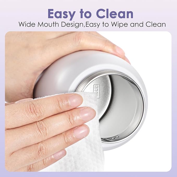 Portable Bottle Warmer 17oz Bottle Warmer for Travel, Fast Heating for Breast Milk Formula & Water, Long Battery Life &Large Capacity, Suitable for Baby Outdoor