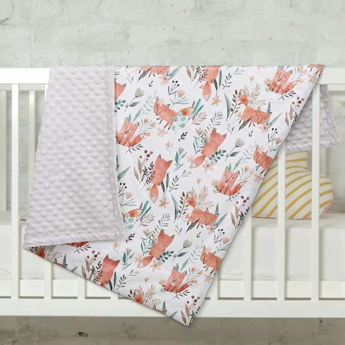 Soarwg Kids Baby Blanket Unisex Newborn, Super Soft Comfy Fox Blanket, for Toddler Baby Nursery Bed Blankets Stroller Crib Shower Gifts, 30 x 40 Inch