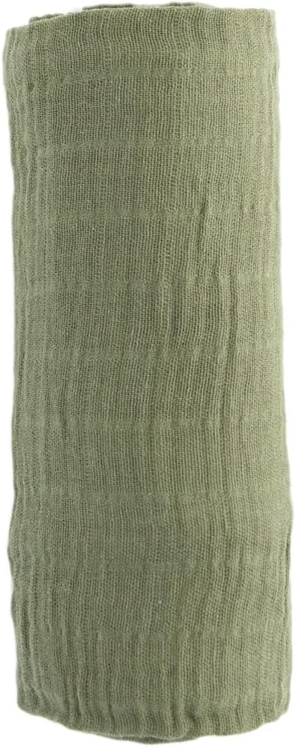 Little Unicorn Premium Cotton Swaddle Baby Blanket | Breathable Fabric | for swaddling, Play, Nursing & More (Fern)