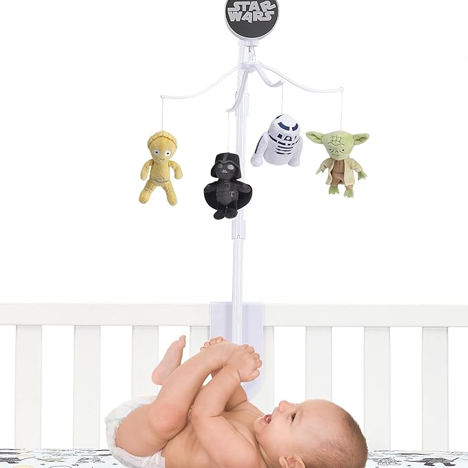 Lambs & Ivy Star Wars Classic Musical Baby Crib Mobile Soother Toy
