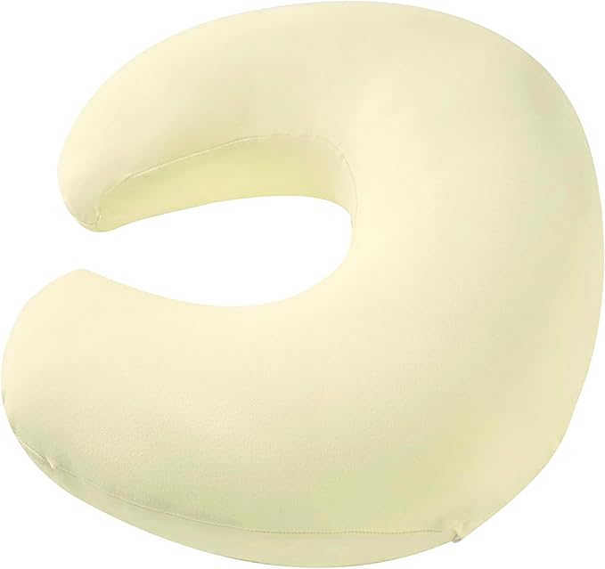 Nursing Pillow, Plus Size Breastfeeding Pillow Original Support for Baby Boys Girls Breastfeeding Essentials, with Removable Soft Cotton Cover (Beige, Large (25.59 * 20.08 * 6.30 Inches))
