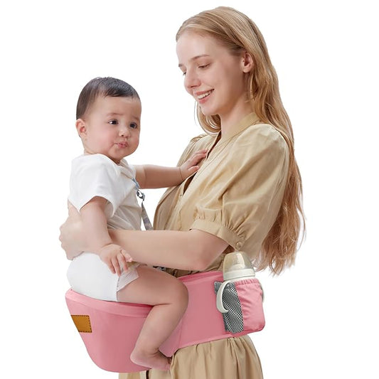 Baby Hip Carrier,Newborn to Toddler,3-in-1 Adjustable & Removable Baby Hip Carrier for 0-36 Months (9609, Pink)