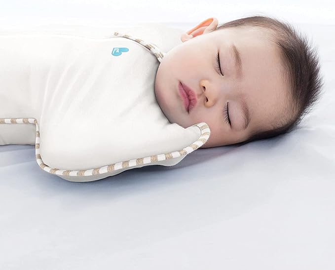 Love to Dream Organic Swaddle, Baby Sleep Sack, Swaddle Up Self-Soothing Swaddles for Newborns, Get Longer Sleep, Snug Fit Helps Calm Startle Reflex, 1.0 TOG Sleep Sack, 13-18.5lbs, Cream