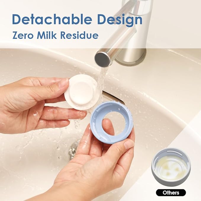 Maymom Wide-Mouth Milk Storage Collection Bottle with SureSeal Sealing Disk; Compatible with Spectra/Motif Luna/Ameda MYA/Bellababy Pumps. Can Replace Spectra S1 S2 Bottles, 6 pc (4.7Oz/140mL, 6pc)