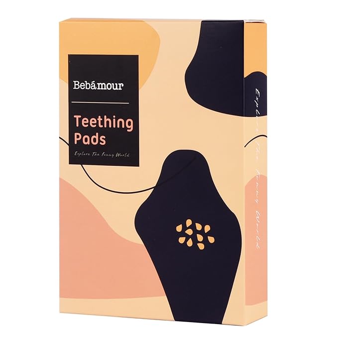 Bebamour Drool and Teething Reversible Cotton Pad For All Carry Positions Baby Carrier White Drool Bib For Boys & Girls(Red Flower)