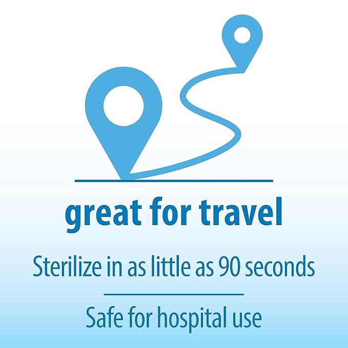 Dr. Brown's Microwave Steam Sterilizer Bags for Baby Bottles, Pacifiers, Pump Parts and Accessories, Travel Baby Bottle Sterilizer, 30 Uses per Bag, 5 Count (Pack of 1)