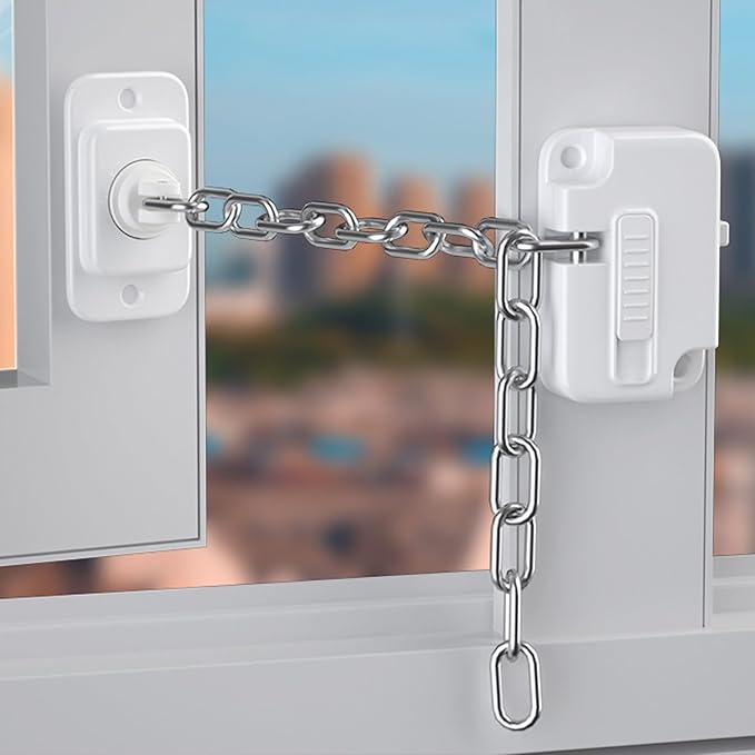 Cabinet Locks for Babies (2 Pack), Heavy Refrigerator Lock, for Fridge, Cabinets, Drawers, Dishwasher, Toilet, Window and Child Locks for Cabinets, Strong non-marking Adhesive No Drilling