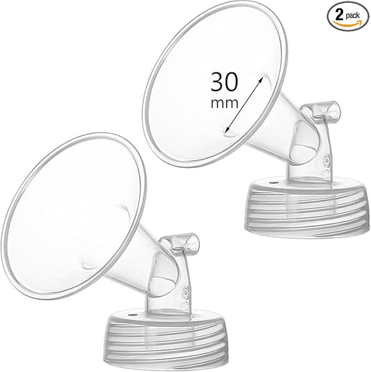 30mm Flange Compatible with Spectra S1 S2 9 Plus Synergy Gold Breastpump Replacement to Spectra Pump Parts and Flange; Not Original; Replaces Shield