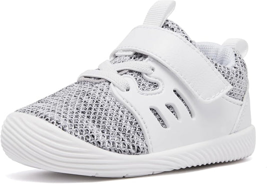 MORENDL Toddler Sneakers Baby Boys & Girls Barefoot Shoes Lightweight Breathable Walking Running Tennis Athletic Sport Shoes