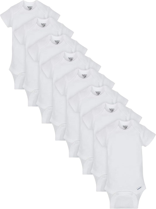 Gerber Baby 8-Pack Short Sleeve Onesie Bodysuits