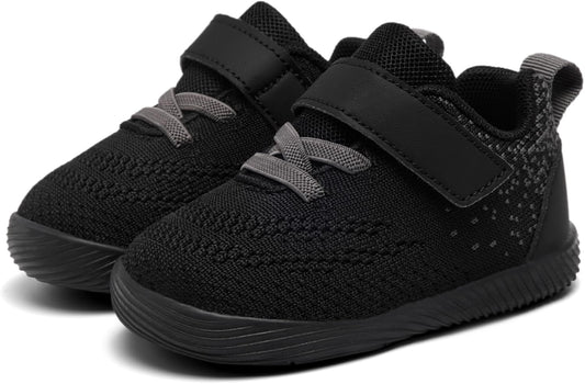 MORENDL Toddler Sneakers Baby Boys & Girls Barefoot Shoes Lightweight Breathable Walking Running Tennis Athletic Sport Shoes