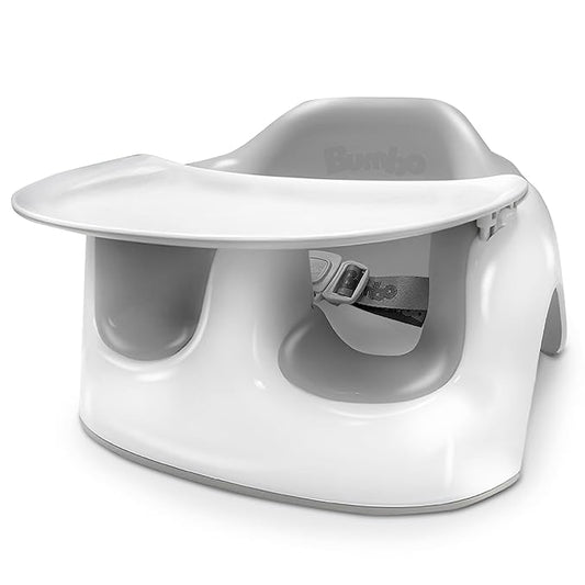 Bumbo Baby Floor Seat Lite, Portable Infant Sit Up Activity & Eating Chair w/Tray, Combo - Feeding Chair and Sitting Lounger for Babies, Infants and Toddlers