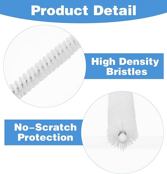 4Pcs Brush to Clean Straws, Drinking Straw Cleaning Brush, Flexible Tip Tools for Tumblers Water Bottles Sippy Cups (4 Sizes)