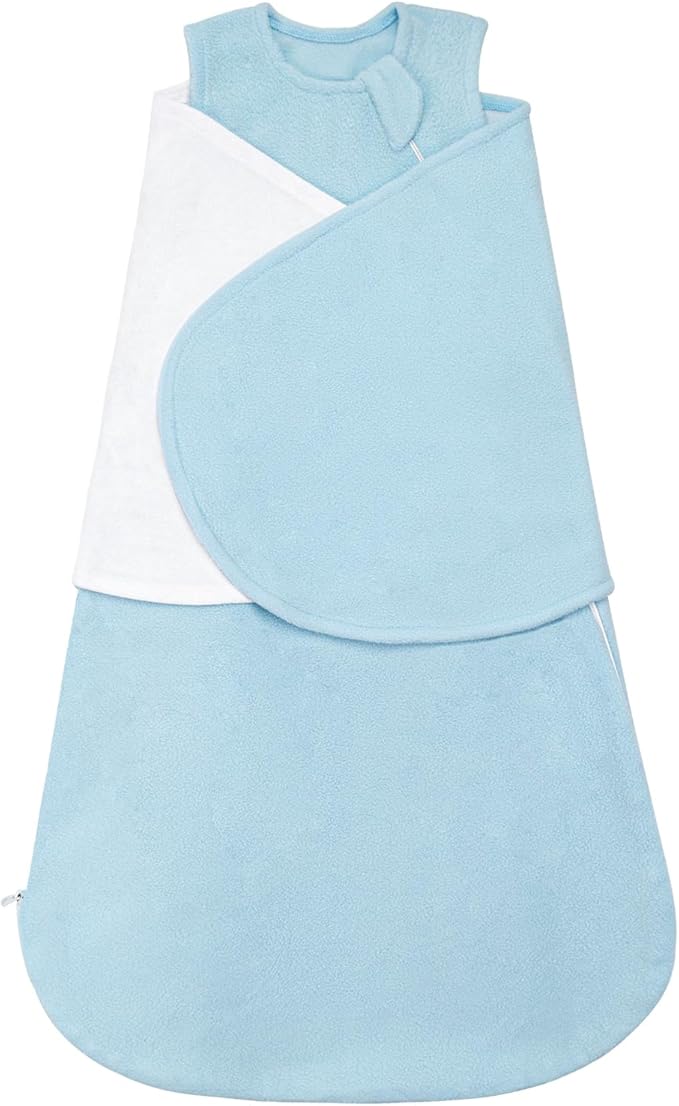 ZIGJOY Swaddle Sleep Sack Newborn 1.5 Tog Fleece Wearable Blanket Baby 0-3 3-6 6-12 Months - Winter Sleeping Sacks Bag