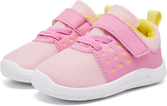 MORENDL Toddler Baby Shoes 0-4 Years Boy Girl Lightweight Breathable Non-Slip Sports Sneakers Running Walking Tennis Barefoot Shoes
