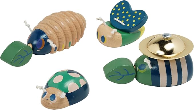 Manhattan Toy Folklore Bug Quartet 4-Piece Musical Wooden Toy Set for Toddlers