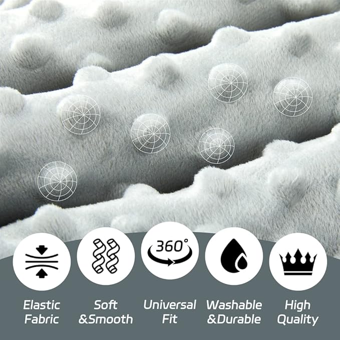 4 Pack Soft Woodland Baby Blankets（30“X40 for Unisex Girls or Boys Breathable Gender Neutral Nursery Double Layer Blankets with Dotted Backing and Animals Printed for Newborn Toddlers (Animal Print)