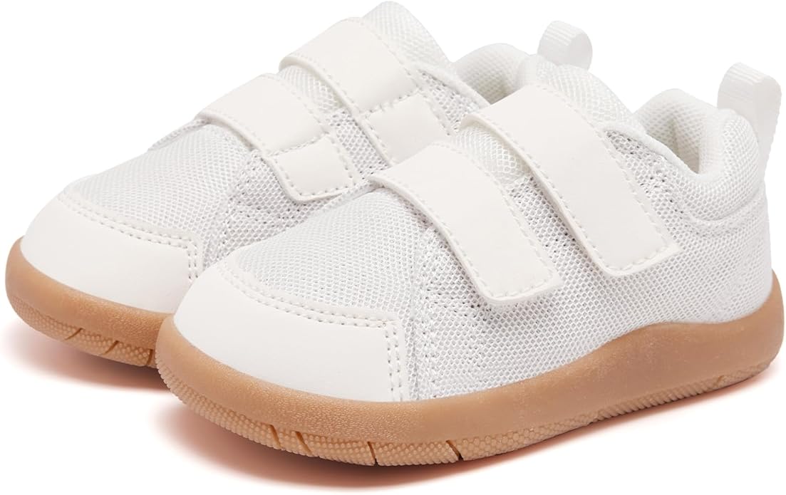 MORENDL Wide Toe Box Shoes Toddler Barefoot Shoes Baby Walking Shoe Boy Girl Non-Slip Zero Drop Minimalist Sneakers Comfort Tennis Outdoor Activities