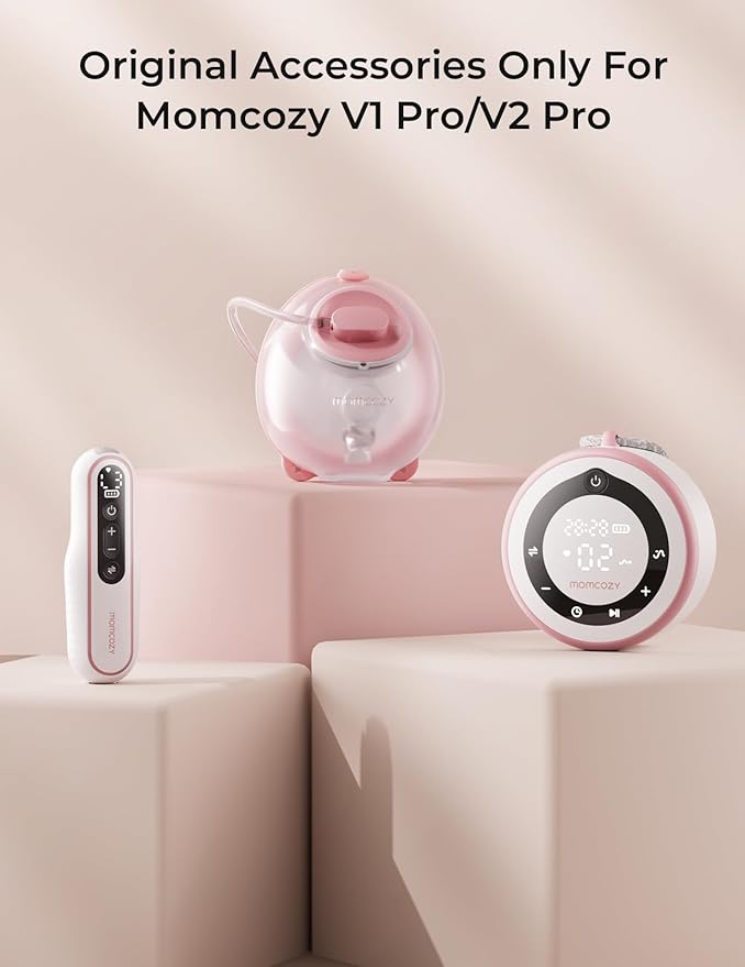 Momcozy Original V1 Pro/V2 Pro Breast Pump Replacement Accessories,Full Set Collector Max 7.8oz, with Double-Sealed Flange 24mm, 1PC