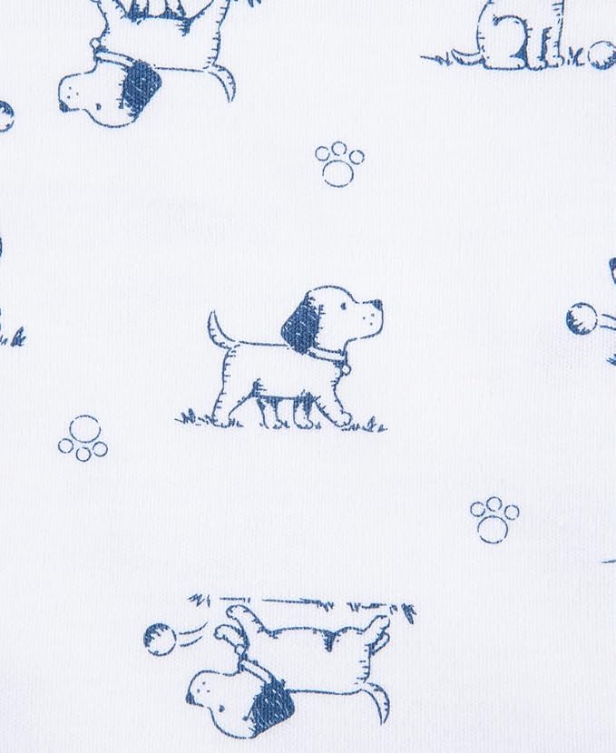 Little Me Blankets for Baby Boys' Puppy Toile Swaddling Receiving Blanket