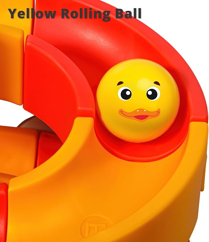 Duck Slide Bath Toys for Kids Ages 4-8, Wall Track Building Set for 5-7 Years Old, Fun DIY Kit Birthday Gift for Toddler Boys & Girls (52 PCS)