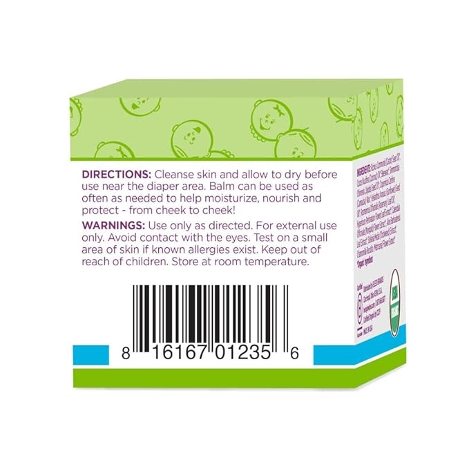 Boogie Diaper Rash Balm for Baby, USDA Certified Organic, Made with Naturally Derived Ingredients, 1.5 oz (Pack of 1)