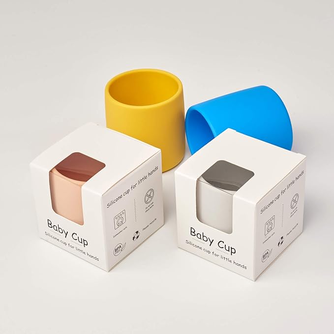 Silicone Toddler Cup 6 oz,Toddler Open Cups Study and Durable, for Baby Shower Gifts, Training Cups for Toddlers 1-3 years (Pink)