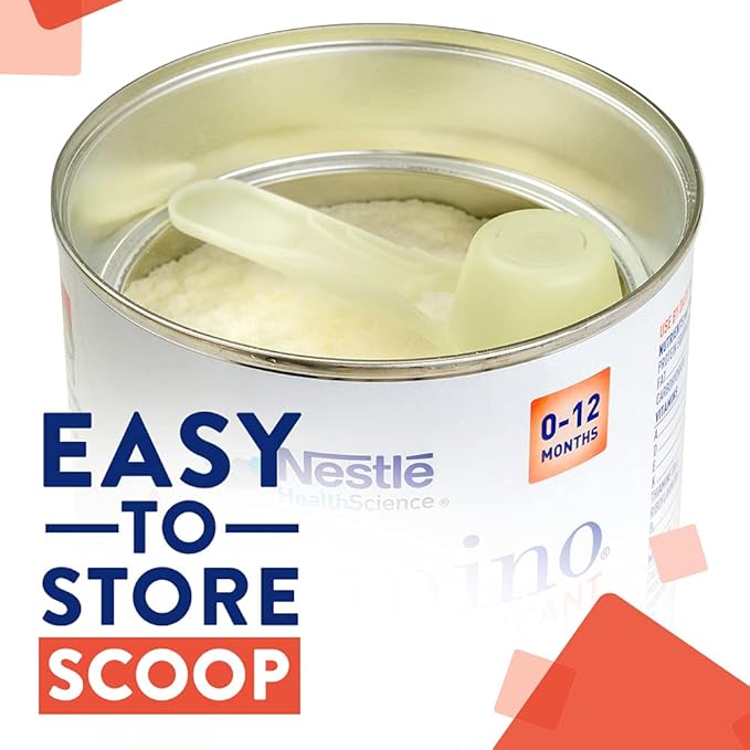 Alfamino Hypoallergenic Amino Acid Based Infant Formula w/ Iron, Formula for Cow’s Milk Protein Allergy, 14.1 Ounces (Packaging May Vary)