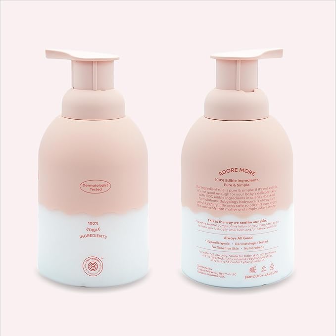 Babyology Organic Baby Lotion - 100% Edible Ingredients - The Safest All Natural Baby Moisturizer for Newborn Dry and Sensitive Skin - Non toxic - Eczema (Varying Packs)