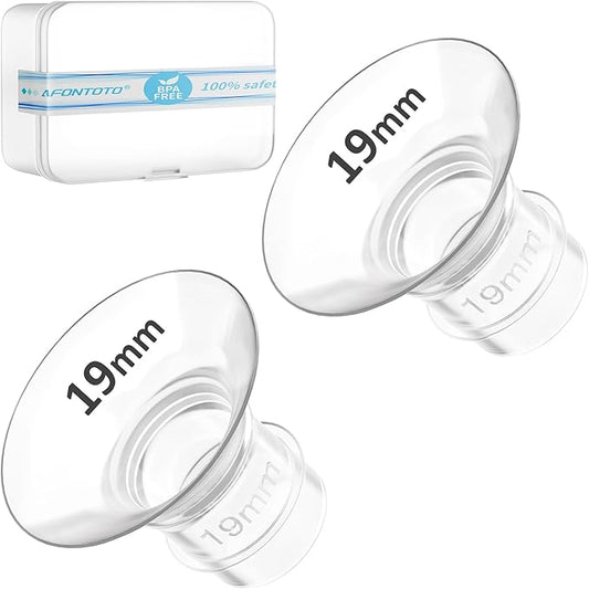 Flange Insert 19mm, Compatible with S9/S12/S9Pro/S12Pro Wearable Breast Pump Parts Replace, Pump Shield/Flange Insert to Reduce 24mm Down to 19mm