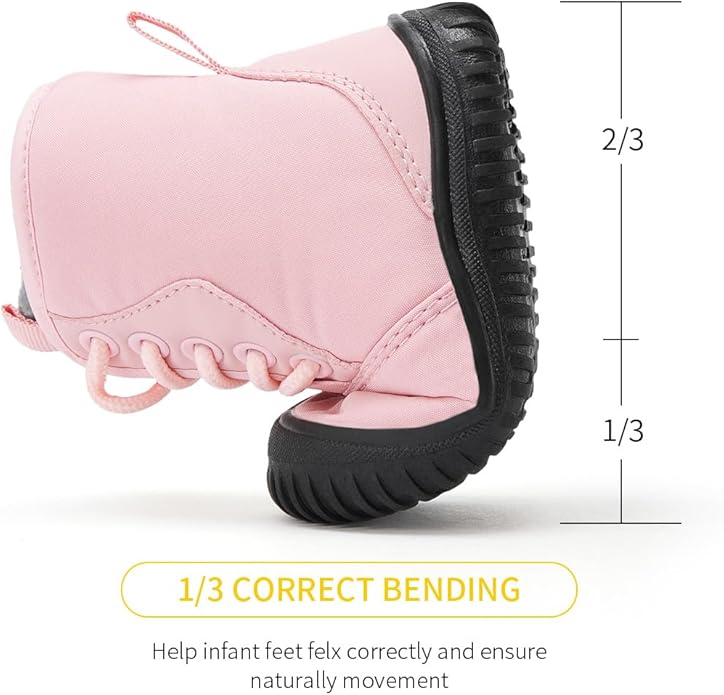 BMCiTYBM Toddler Baby Winter Snow Boots Boy Girl Faux Fur Warm Non Slip First Walking Infant Shoes