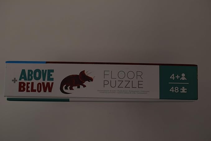 Crocodile Creek Above + Below 48-Piece Jigsaw Floor Puzzle - Fun Floor Puzzles for Kids Ages 4-8 - Dinosaur World - 27 x 20 inches Finished