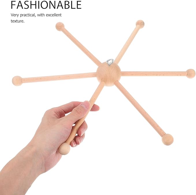 Wooden Mobile Frame Kit - Bed Bell Wind Chimes Crib Hanger Bedroom Ceiling Mobiles Toy Decoration Wind Chime