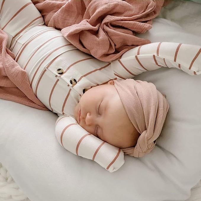 Ely's & Co. Cotton Muslin Swaddle Blanket 2-Pack for Baby Boy or Girl — 100% Cotton Muslin Extra-Large Swaddle Blankets (47” x 47”) Solid Dusty Rose │ Dusty Rose Raindrops